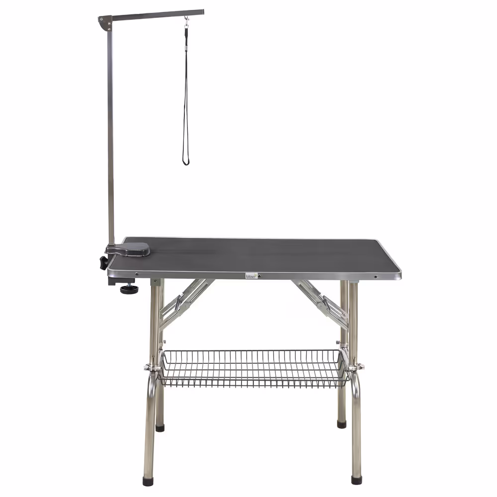 Grooming sto za pse – 95 x 55 cm, crni