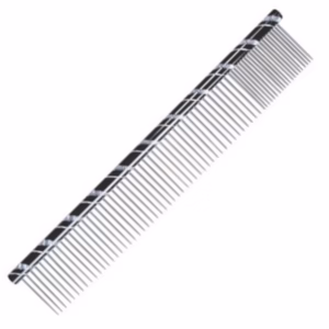 Metalni češalj za pse – 20 cm, mešani zupci