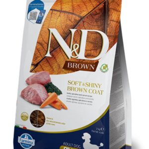 N&D Brown Dog lamb, spirulina & carrot Mini 2kg
