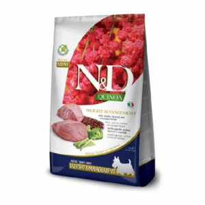 N&D Quinoa Weight Manag. Lamb&Asparagus Mini 2,5kg