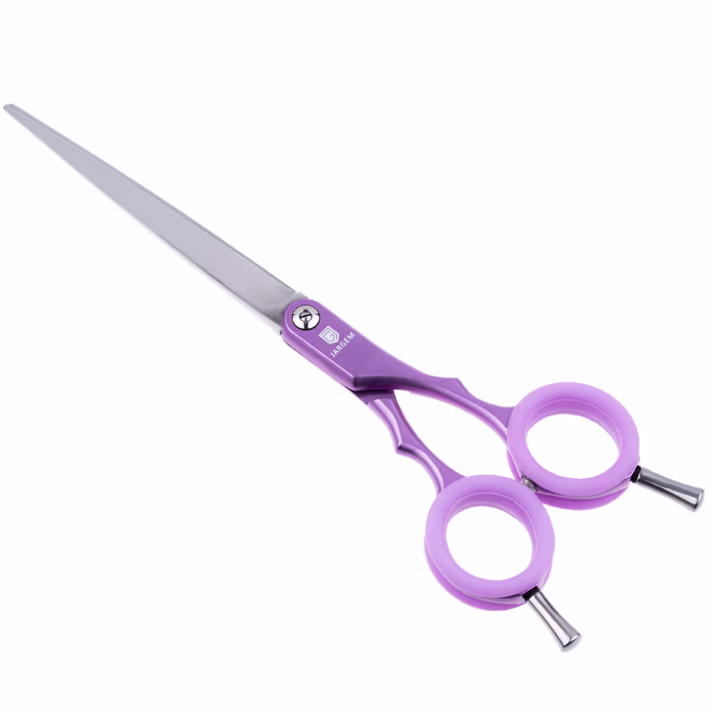 Prave makaze za pse 6.5 – Asian Style , ljubičasta boja
