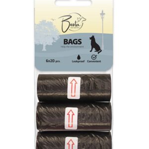 Higijenske kesice za pse 6x20 kom – Besta Regular Crne