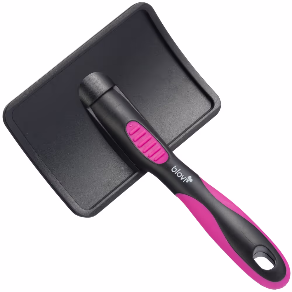 Slicker četka za pse i mačke soft – Large, Blovi - Image 4