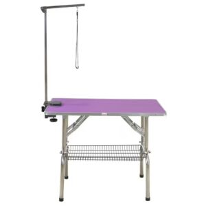 Grooming sto za pse – 95 x 55 cm, ljubičasta boja