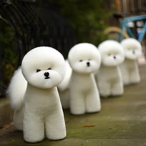 Mr. Jiang Bichon Full Body Hair – bela dlaka za Bichon grooming lutku - Slika 2